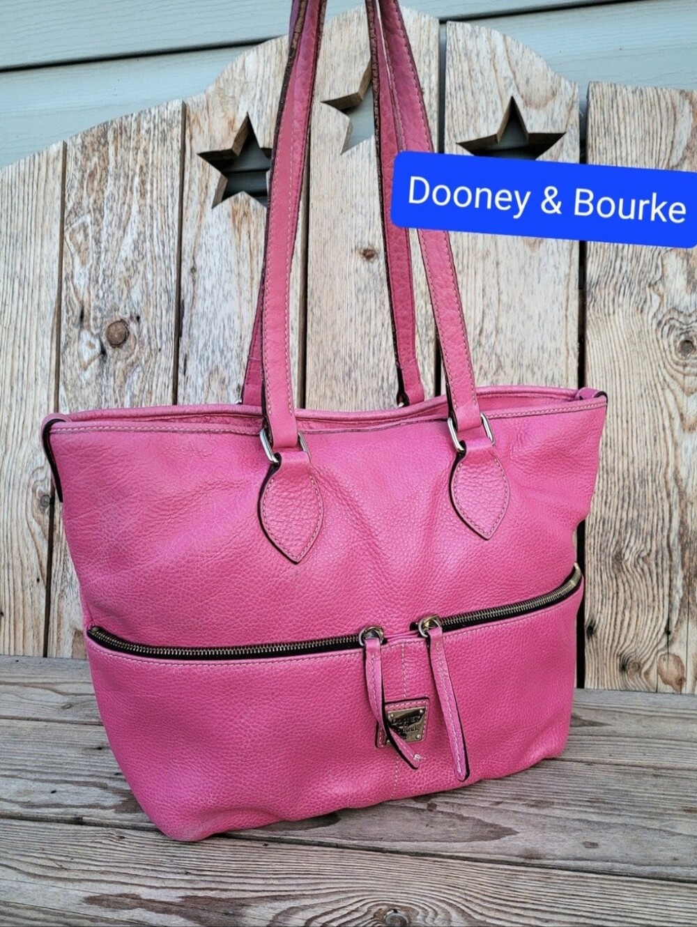 Dooney & Bourke 2007 Y2k Pink Leather Large Tote Handbag